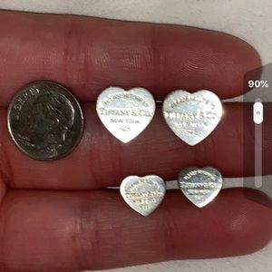 Tiffany & co Medium heart tag earrings